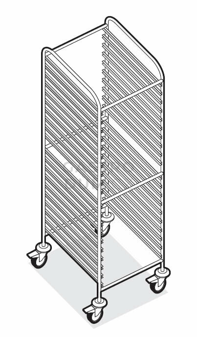 Zavážecí vozík Coldline 20x EN600x800mm (40x EN600x400)