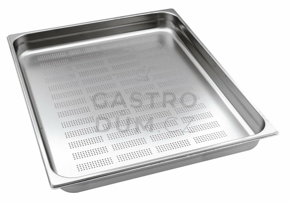 Gastronorm GN 2/1 h=40mm nerezová děrovaná