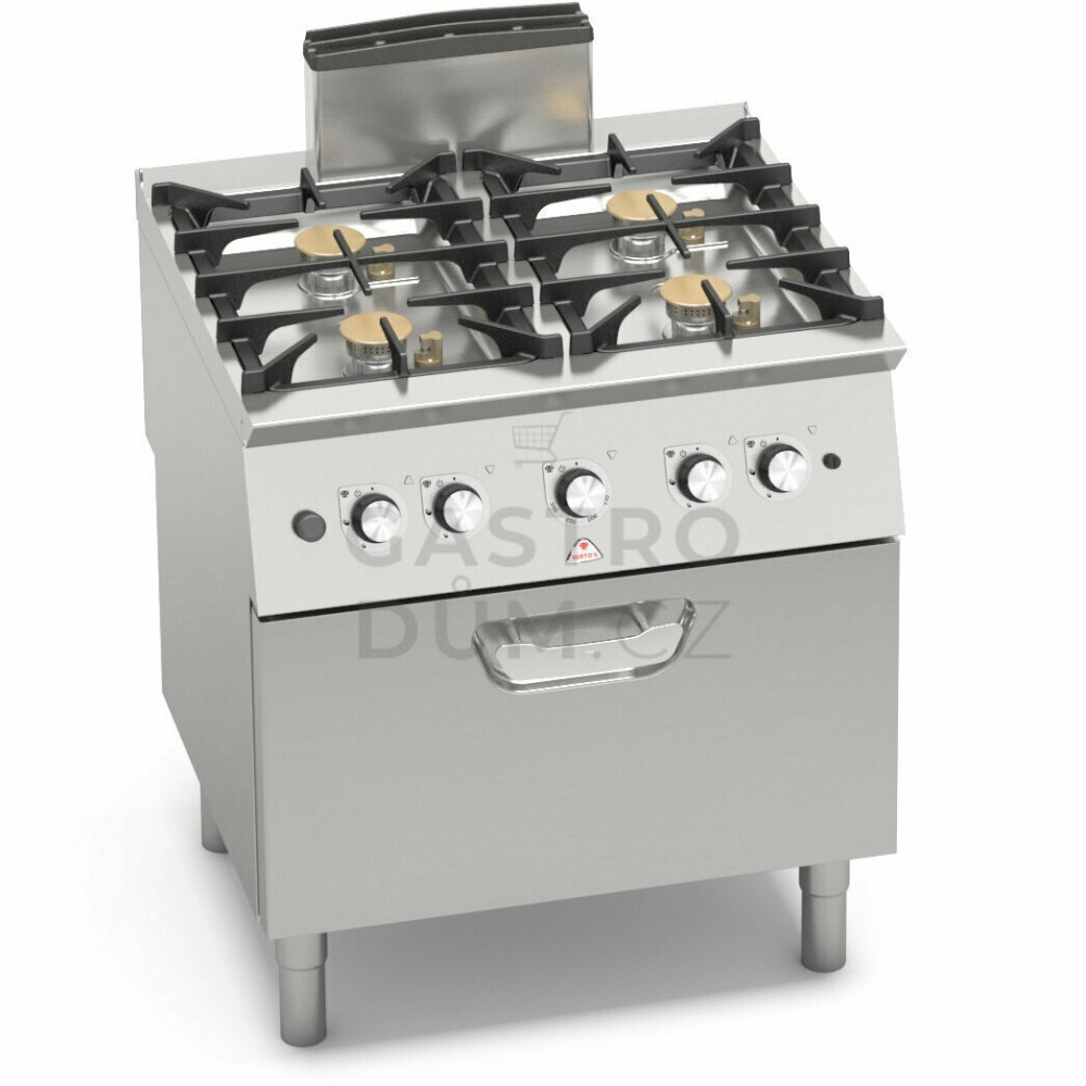 Plynový sporák Bertos SG7F4+FG/SC