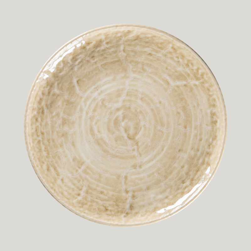 RAK Porcelain Krush talíř mělký coupe pr. 28 cm, béžový