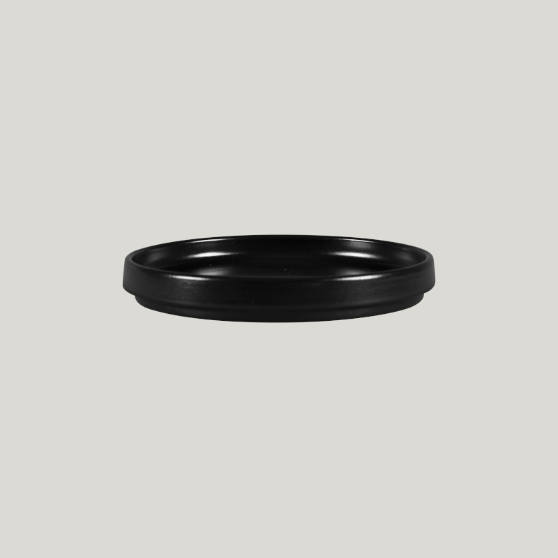 RAK Porcelain RAK Nordic talíř mělký bez okraje pr. 16 cm, černý | RAK-NOLD16BKM