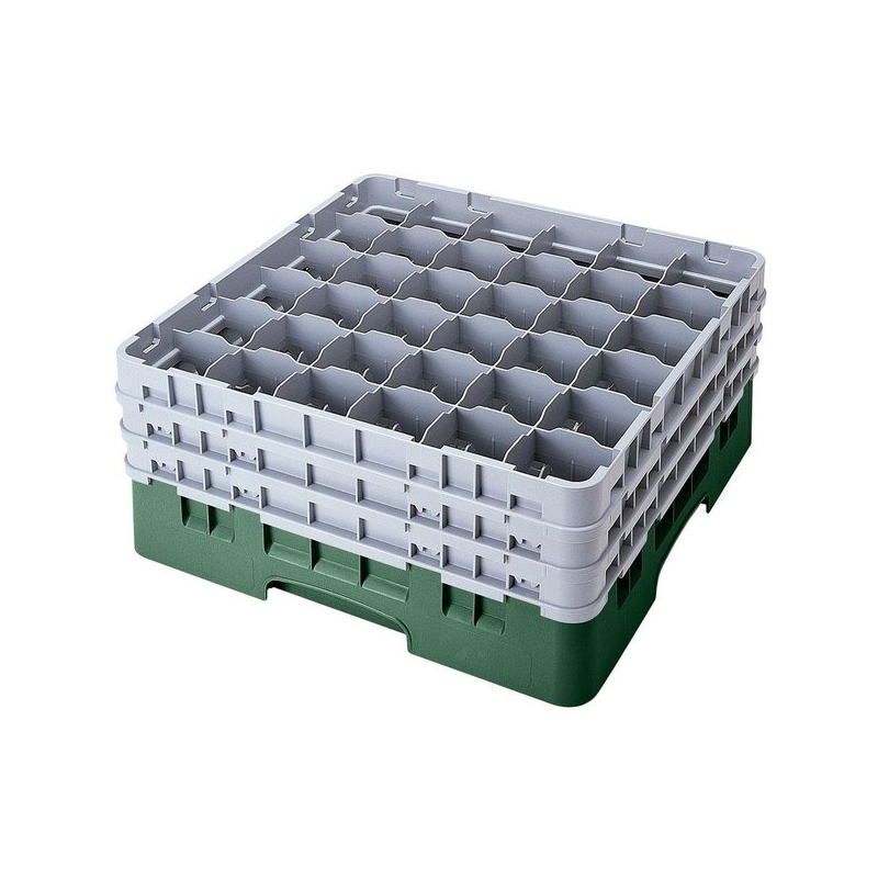Cambro Koš Camrack 36 pozic, výška sklenice 17,4 cm - Zelená