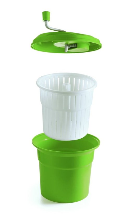 Odstředivka na salát, HENDI, 12L, Zelená, ⌀335x(H)430mm