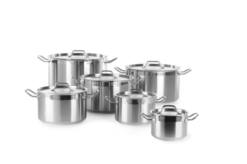 Střední hrnec s pokličkou, HENDI, Profi Line, 23,2L, ⌀360x(H)230mm
