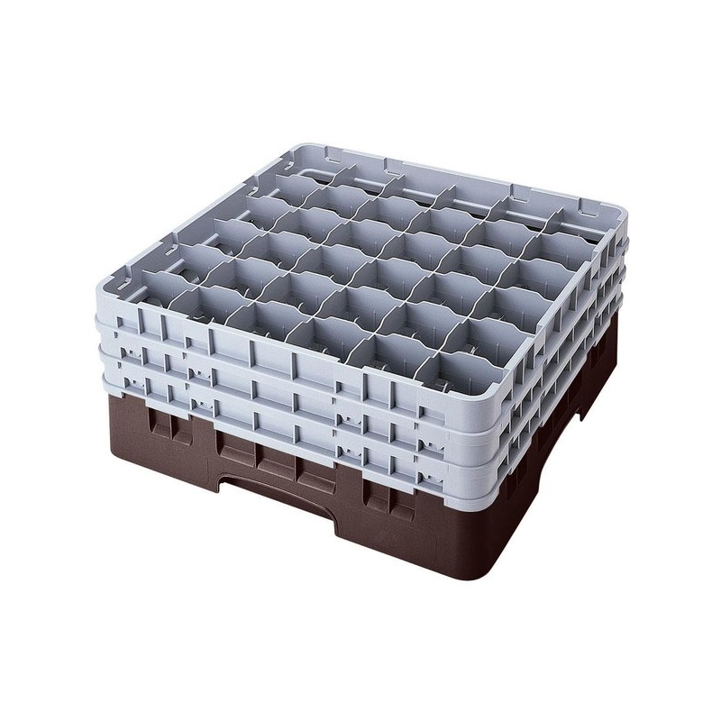 Cambro Koš Camrack 36 pozic, výška sklenice 9 cm - Hnědá