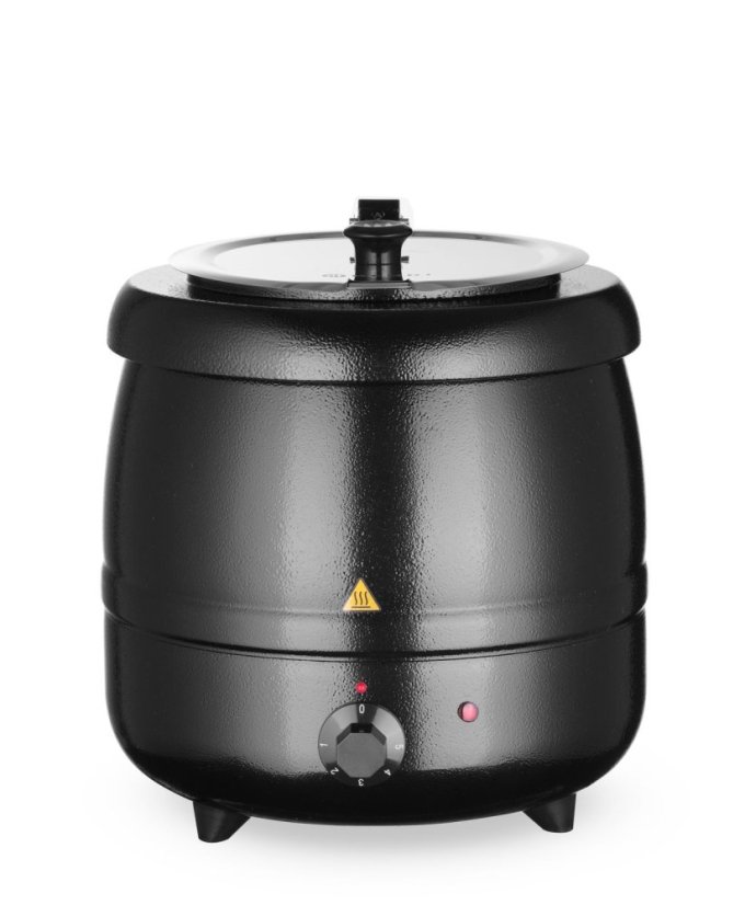 Konvice na polévku, HENDI, Kitchen Line, 8L, Černá, 230V/400W, ⌀330x(H)363mm