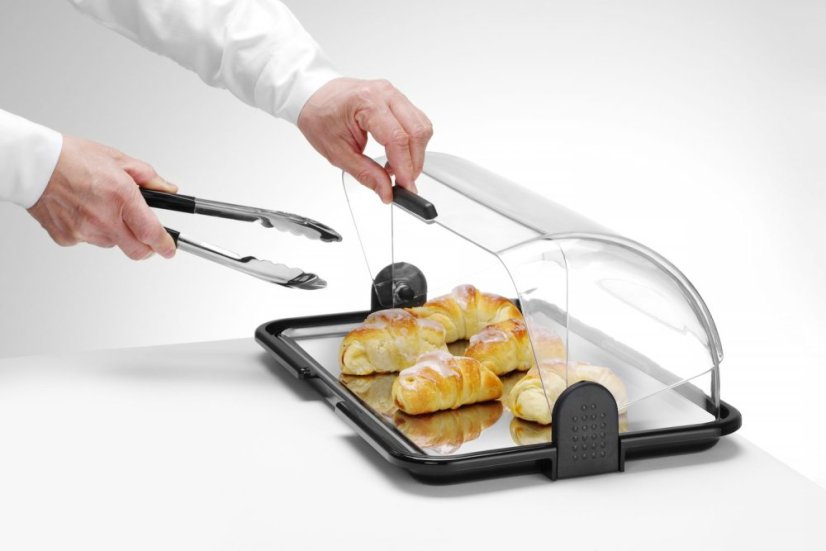 Roll Top Display, dvouúčelový, jednopatrový, HENDI, 465x315x(H)195mm