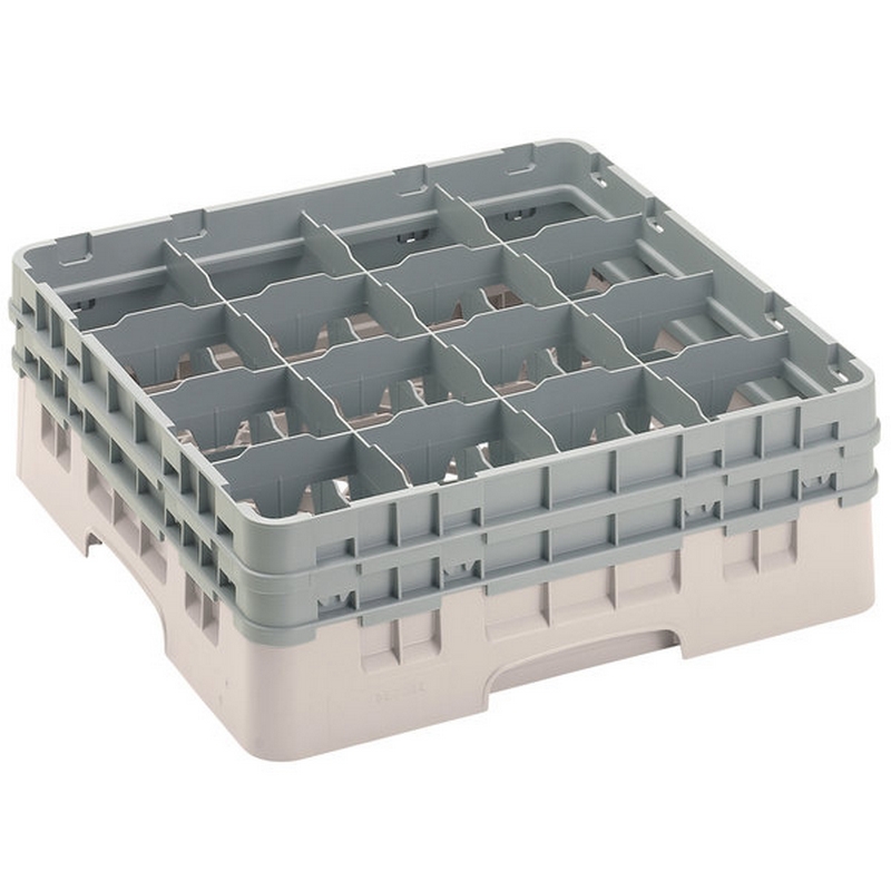 Cambro Koš Camrack 16 pozic, výška sklenice 15,2 cm - Béžová