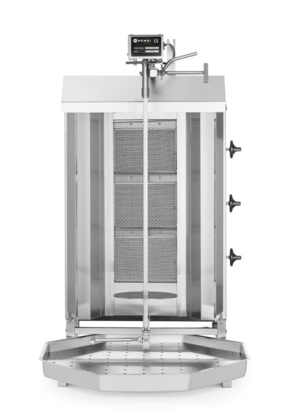 Plynový gril na kebab, HENDI, Profi Line, 9,75kW, 470x550x(H)960mm