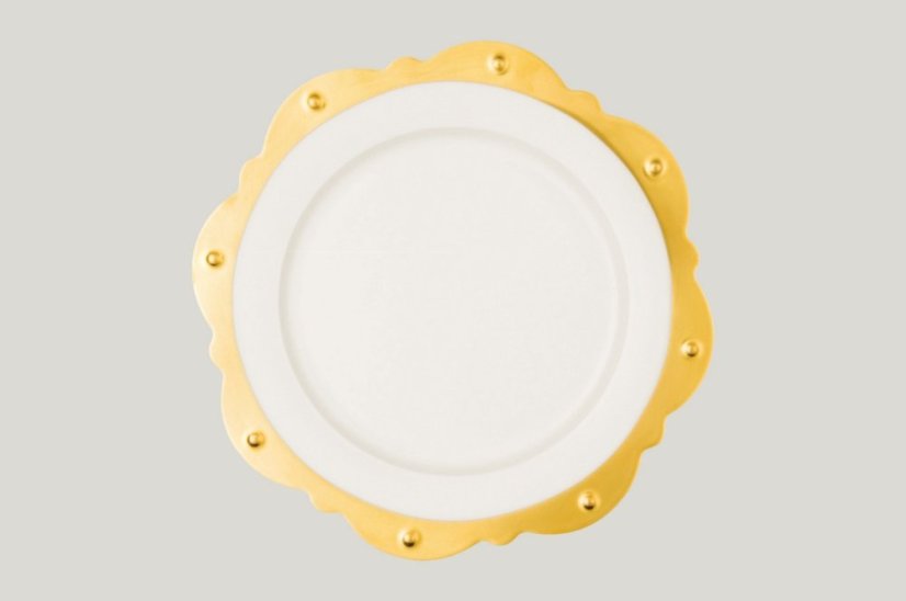RAK Porcelain RAK Golden Scallop talíř – Princess Golden 33 cm | RAK-KQSP33