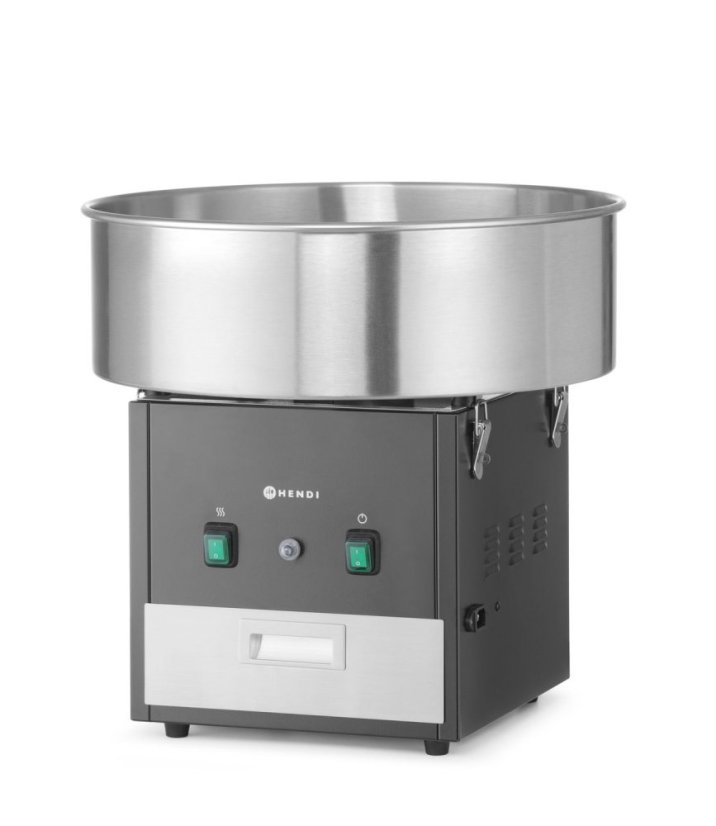 Stroj na výrobu cukrové vaty , HENDI, Černá, 230V/1130W, 520x520x(H)503mm
