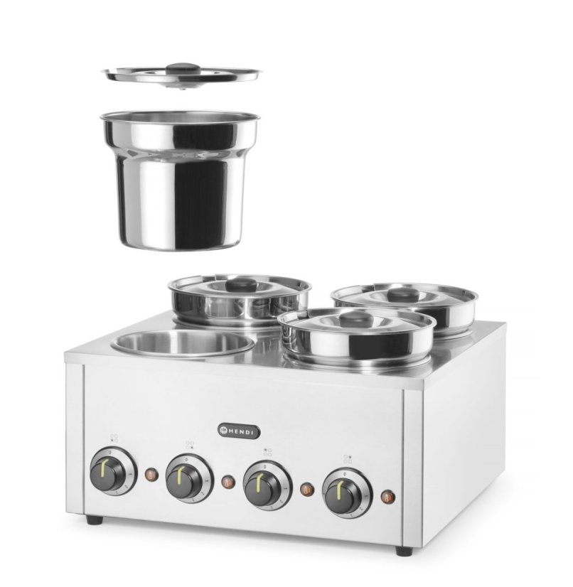Termosystém 4, HENDI, 16L, 230V/800W, 506x509x(H)298mm