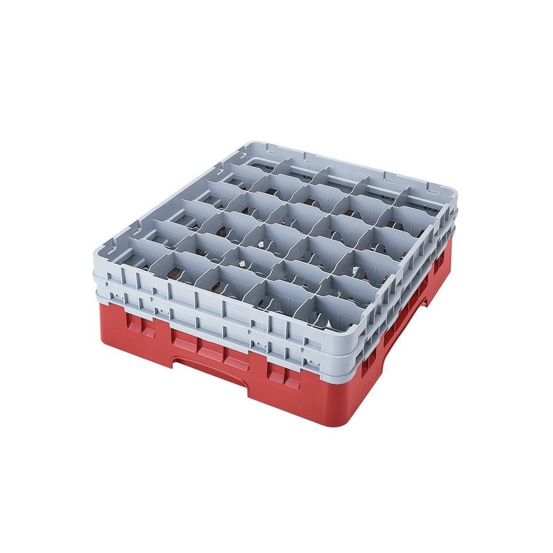 Cambro Koš Camrack 30 pozic, výška sklenice 25,8 cm - Červená