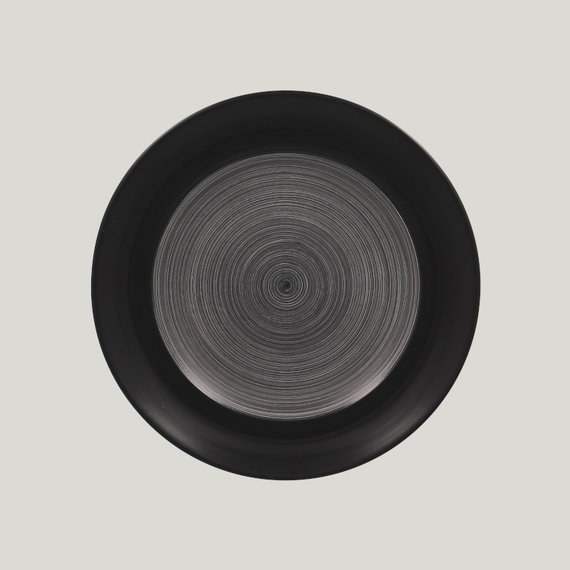 RAK Porcelain RAK Trinidad talíř mělký pr. 24 cm, šedý | RAK-TRCLFP24BG