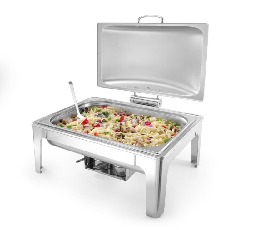 Chafing GN 1/1 saténový vzhled, HENDI, Profi Line, 9L, 570x430x(H)290mm
