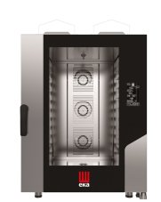 Konvektomat Millennial Black Mask Bakery, 10x600x400 mm - elektronicky ovládaná, plynová, Tecnoeka, 230V/700W, 18kW, 850x1035x(H)1231mm