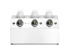 Ohřívač omáček, HENDI, 3x0,65L, Stříbrná, 220-240V/600W, 395x239x(H)211mm