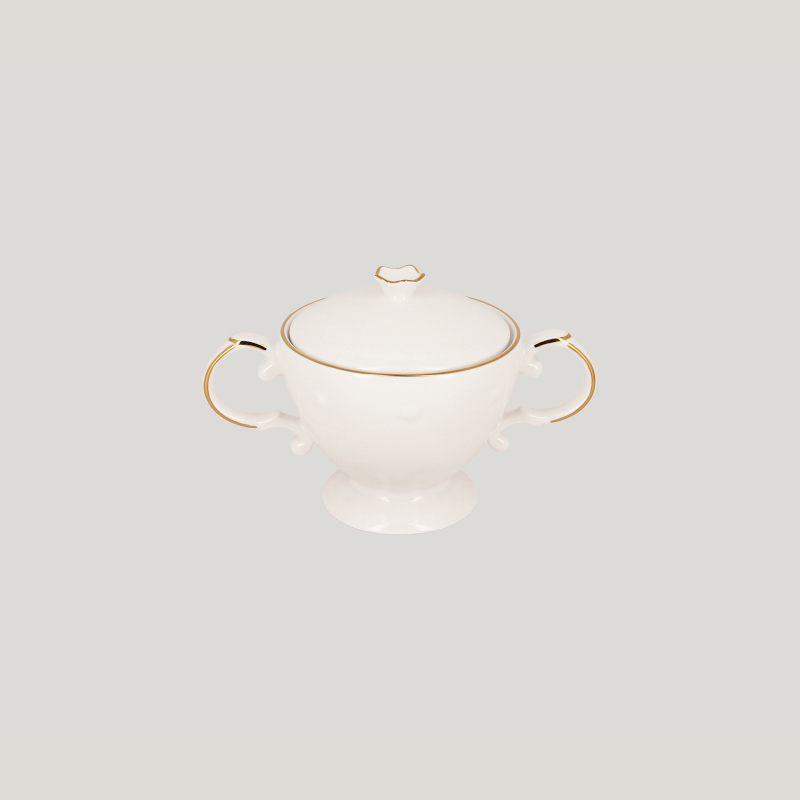 RAK Porcelain RAK Pure cukřenka s pokličkou 25 cl – Princess | RAK-D5GDSU25