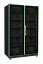 Lednice pro zadní část baru, dvoudveřová, Arktic, 10 polic, 827L, Černá, 230V/560W, 1130x764x(H)2033mm