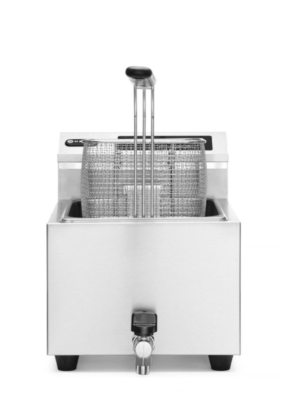 Fritéza Profi Line digitální s výpustí - 8 l, HENDI, Profi Line, 8L, 230V/3500W, 305x515x(H)345mm