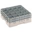 Cambro Koš Camrack 16 pozic, výška sklenice 15,2 cm - Béžová