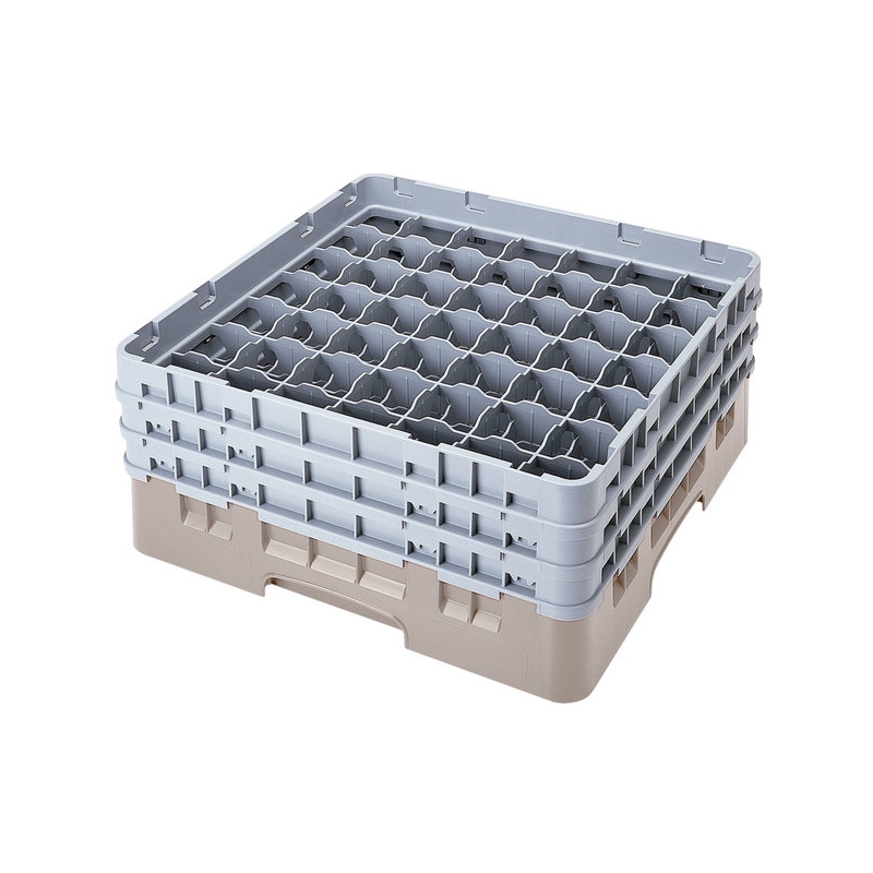 Cambro Koš Camrack 49 pozic, výška sklenice 21,6 cm - Béžová