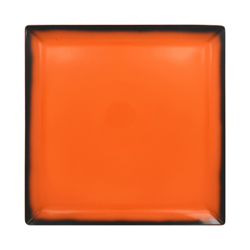 RAK Porcelain RAK Talíř čtvercový 30,2 cm, oranžová | RAK-LEEDSQ30OR