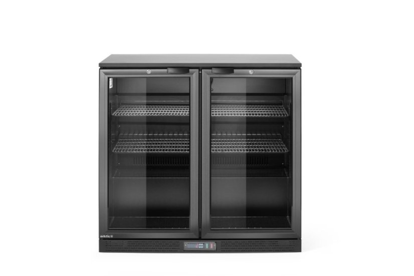 Dvoudveřová chladnička do baru, Arktic, 158L, Černá, 220-240V/160W, 900x530x(H)870mm