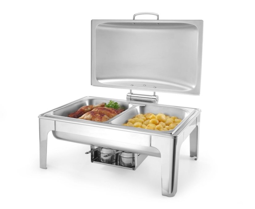Chafing GN 1/1 saténový vzhled, HENDI, Profi Line, 9L, 570x430x(H)290mm