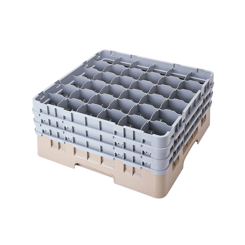 Cambro Koš Camrack 36 pozic, výška sklenice 25,8 cm - Béžová
