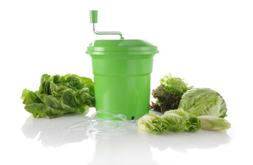 Odstředivka na salát, HENDI, 12L, Zelená, ⌀335x(H)430mm