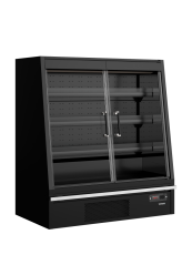 Přístěnná chladicí vitrína TEFCOLD Galaxy+ GPL14FGD Black / DF