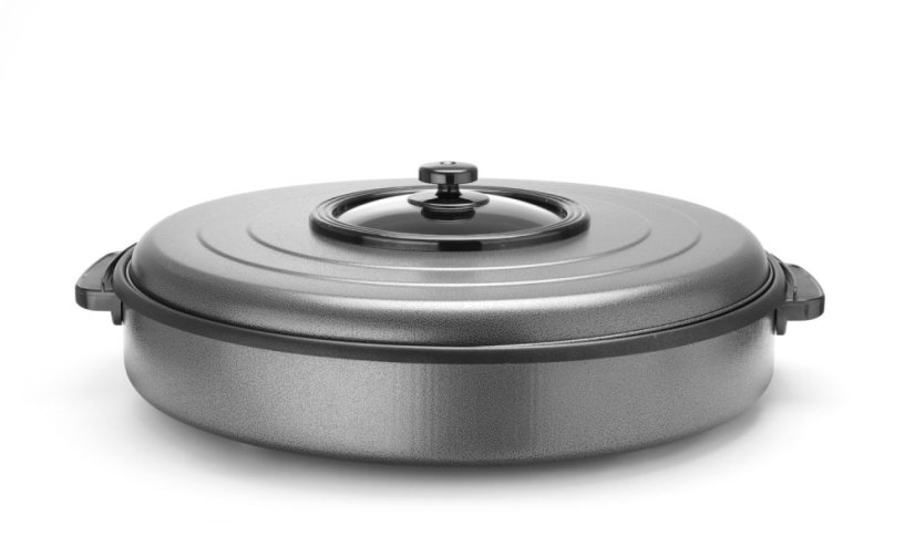 Párty pánev, HENDI, vnitřní pánev 550x(H)60 mm, 230V/1600W, ⌀620x(H)170mm