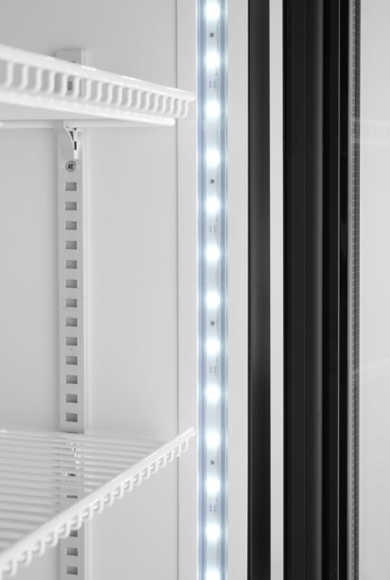 Jednodveřová chladnička s podsvíceným panelem na zadním panelu, Arktic, 254L, Černá, 220-240V/250W, 578x605x(H)1980mm