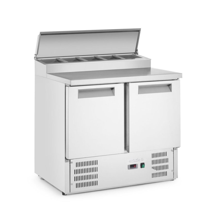 Dvoudveřový chladicí stůl s nástavcem, Arktic, 146L, 230V/143W, 700x900x(H)990mm