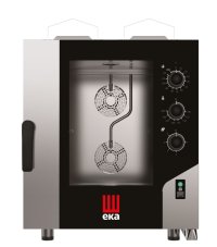 Konvektomat Millennial Smart Gastro, 7xGN1/1 - ovládaná elektromechanicky, plynová, Tecnoeka, 230V/500W, 13500kW, 730x855x(H)951mm