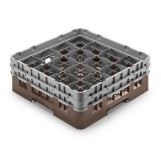 Cambro Koš Camrack 16 pozic, výška sklenice 25,8 cm - Hnědá