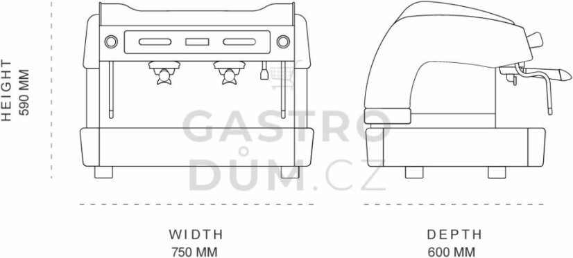 Fiamma dvoupákový kávovar COMPASS II DualBoiler (černý)