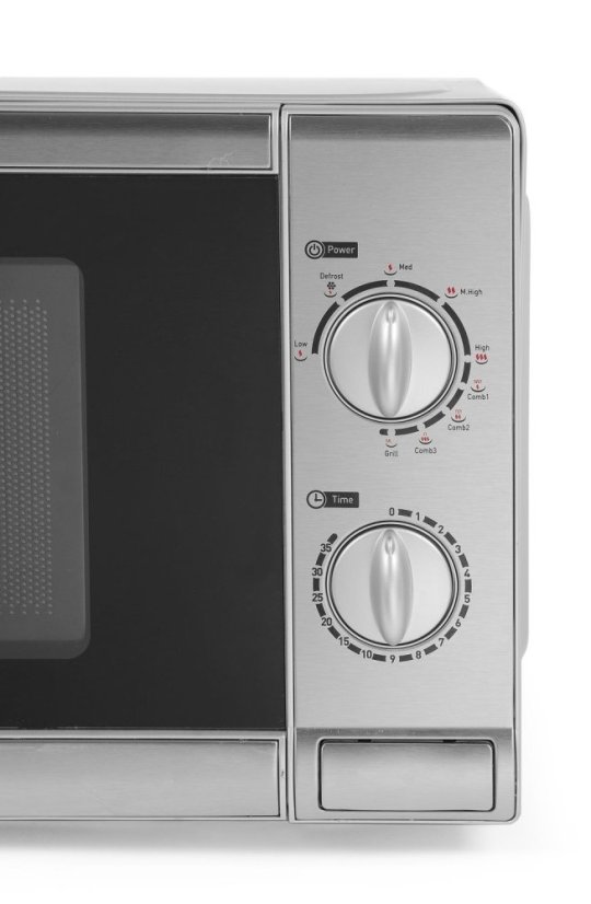 Mikrovlnná trouba s grilem, HENDI, 20L, 230V/1050W, 435x360x(H)251mm