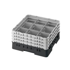 Cambro Koš Camrack 9 pozic, výška sklenice 9 cm - Černá