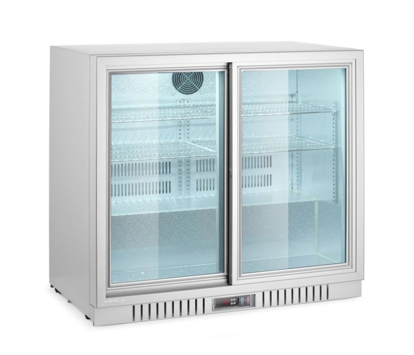 Barová chladnička se dvěma posuvnými dveřmi, Arktic, 150L, Stříbrná, 230V/175W, 900x520x(H)840mm