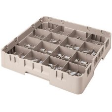 Cambro Koš Camrack 16 pozic, výška sklenice 27,8 cm - Béžová