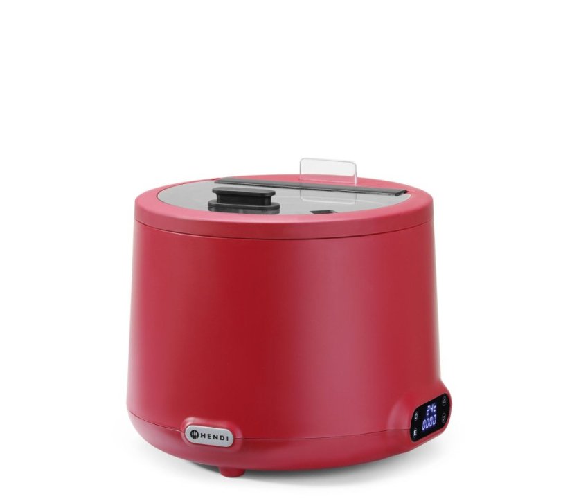 Kotlik na polévku UNIQ, HENDI, designed by Robert Bronwasser, 8L, Červená, 230V/500W, ⌀365x(H)325mm
