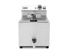 Hluboká fritéza XL s vypouštěcím kohoutkem, HENDI, Profi Line, 10L, 400V/6600W, 300x585x(H)377mm