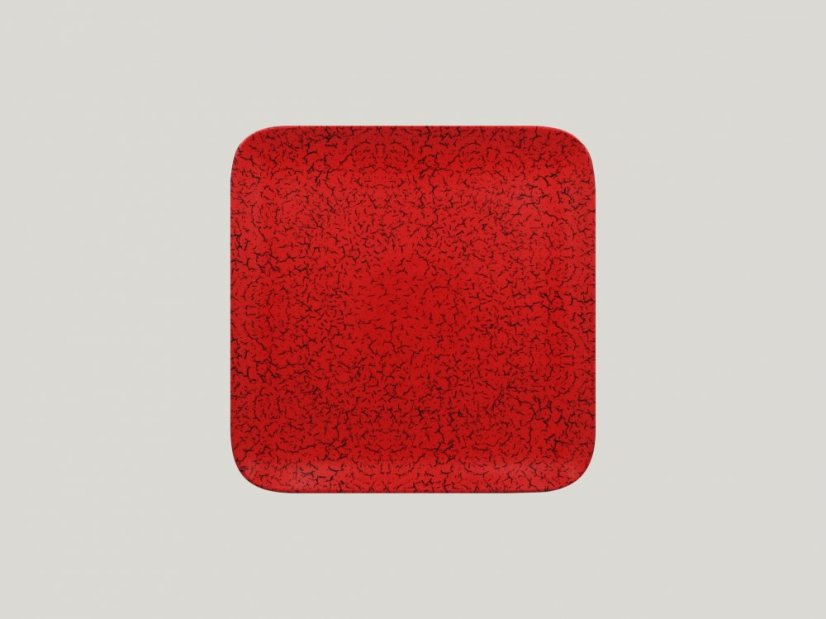 RAK Porcelain RAK Ruby talíř čtvercový 24 × 24 cm – červená | RAK-RBAUSP24