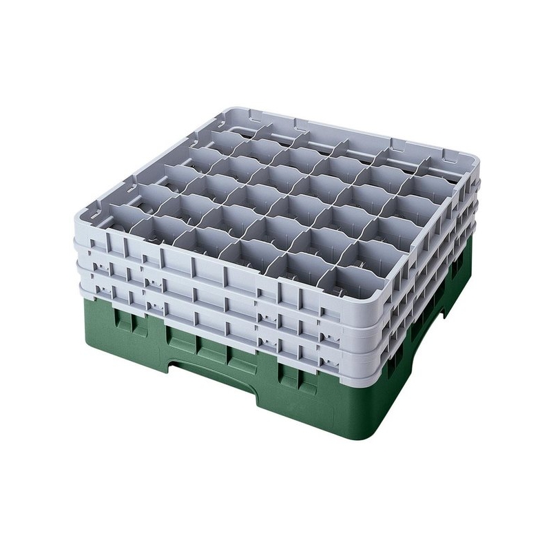 Cambro Koš Camrack 36 pozic, výška sklenice 23,8 cm - Zelená