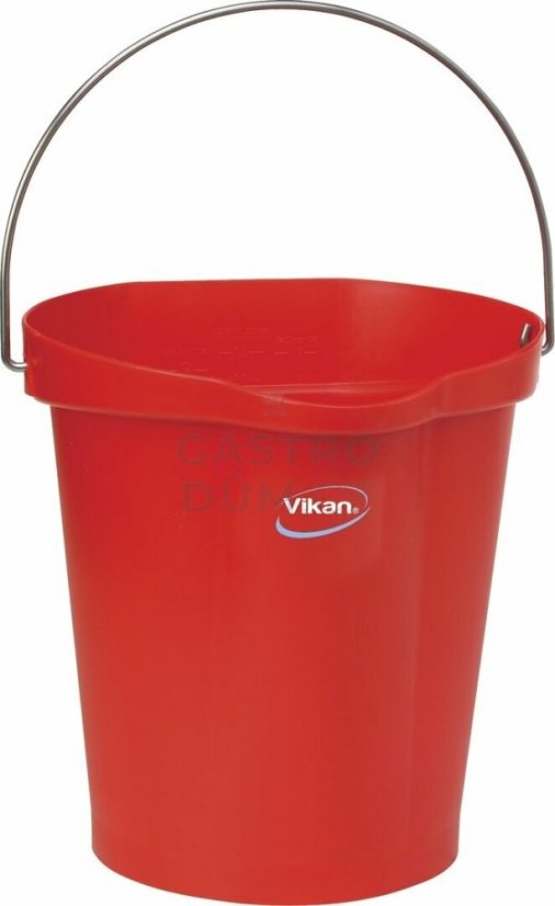 Vikan vědro 12 litrů - červená