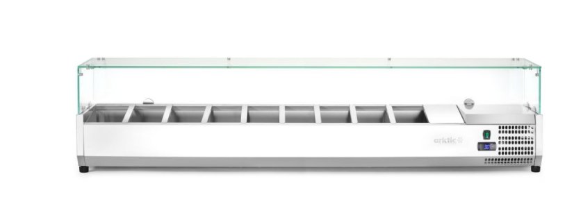 Chladicí zásobník GN 1/3, Arktic, 9x GN 1/3, GN 1/3, 54L, 230V/180W, 420x2005x(H)456mm