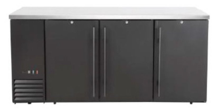 Chladicí barový pult, plné dveře, Arktic, 6 police, 493L, Černá, 230V/185W, 1826x631x(H)865mm Chladicí barový pult, plné dveře, Arktic, 6 police, 493L, Černá, 230V/185W, 1826x631x(H)865mm