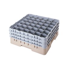 Cambro Koš Camrack 36 pozic, výška sklenice 25,8 cm - Béžová